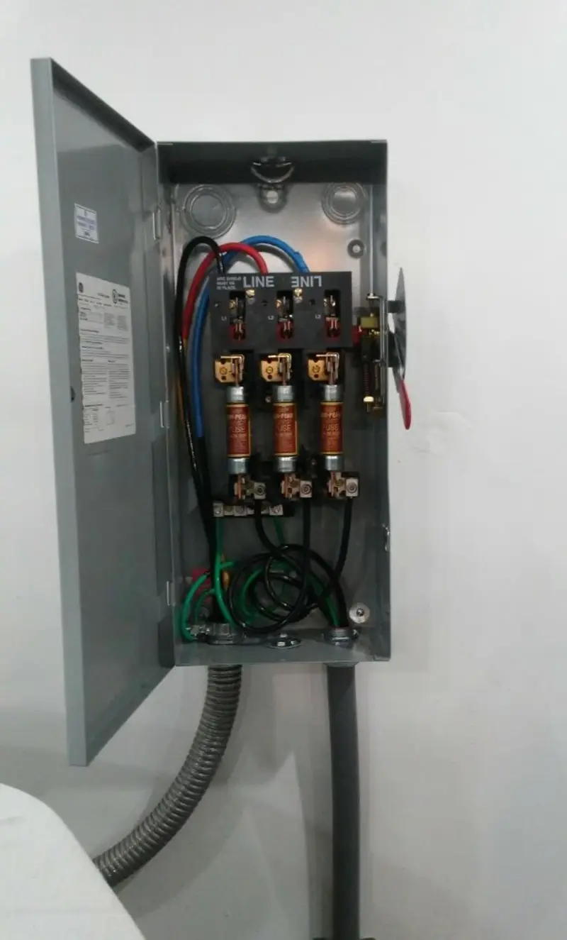 Three-phase disconnect switch installed for Electrical Wiring & Rewiring in Shallotte